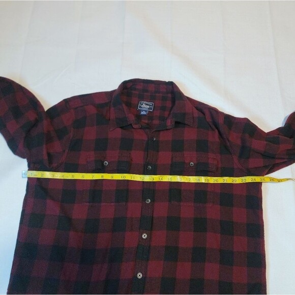 G.H. Bass & Co. Dark Red Checkered Button Up Shirt Size XL - Picture 5 of 8